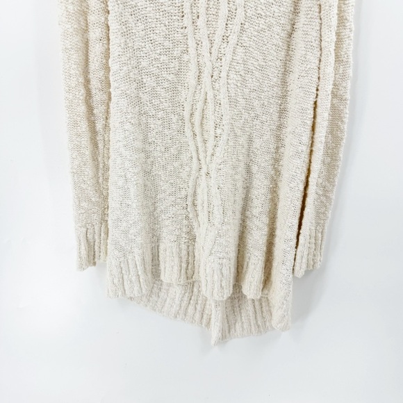 ✅ ANTHROPOLOGIE MOTH CREAM COWL NECK SWEATER SIZE LARGE NEUTRAL - Picture 7 of 11
